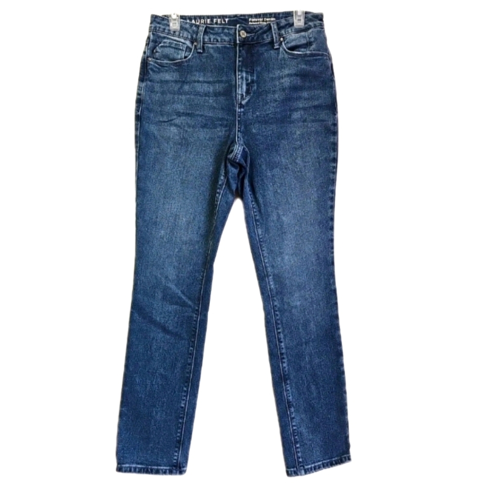 Laurie Felt Relaxed Easy Skinny Forever Denim Blue Jeans Los Angeles Size 6